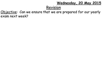 Foundation GCSE Maths Revision 
