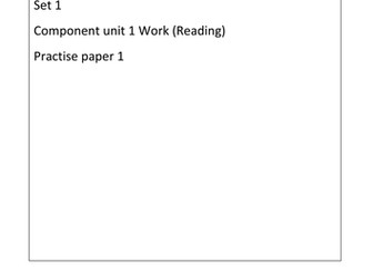 Entry level certificate English unit 1 