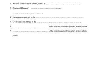 purchases, purchases returns, sales and sales returns journals worksheet