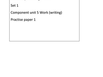 Entry level certificate English unit 5 ESA