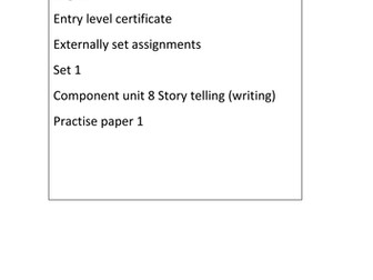 Entry level certificate English unit 8 ESA