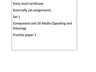 Entry level certificate English unit 16