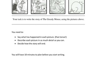 Narrative writing task for ESL pupils 