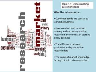 Edexcel GCSE Business Unit 1 and 3 revision