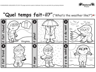 KS1 FRENCH: Level 1: Clothes-Weather-Holidays