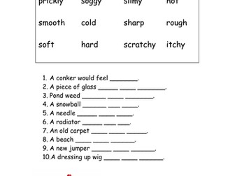 All About Me / Senses / Touch