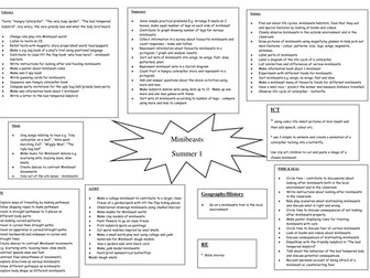 Topic web for minibeasts