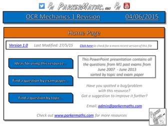 OCR Mechanics 1 (M1) Revision (Exam Questions)