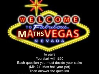 Percentage Maths Vegas