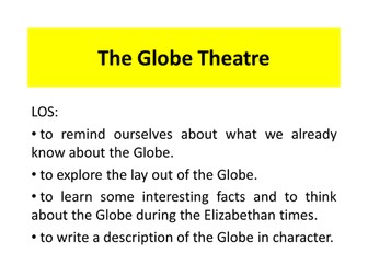 The Globe Theatre Lesson Plan