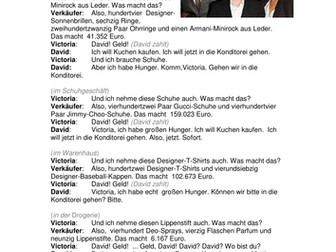 David, Victoria und Brooklyn gehen einkaufen