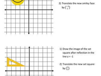 Mixed transformations - Reflection and translation