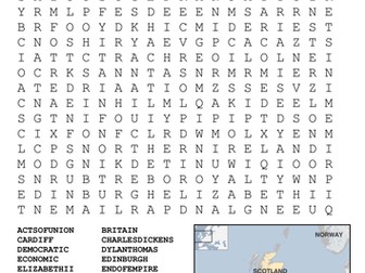 The United Kingdom Word Search