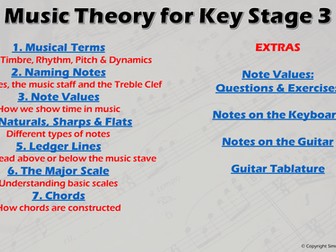 Music Theory for KS3 & Beyond, for staff and students.