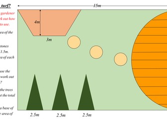 Landscape Gardening - Area of various shapes