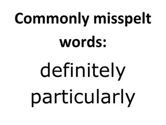 Commonly Misspelt Geography Words