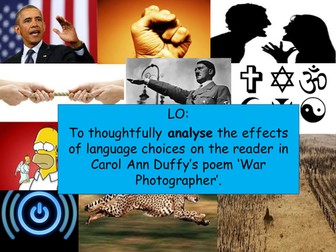 War Photographer Carol Ann Duffy 