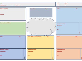 Grade 1 lesson plan template