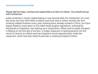 PUNCTUATION AND PUBLIC HEALTH