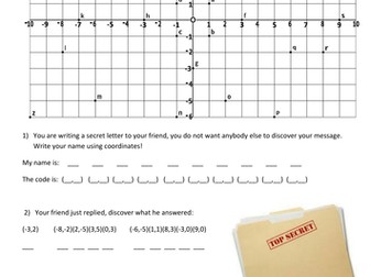 Coordinates starter - Secret letter