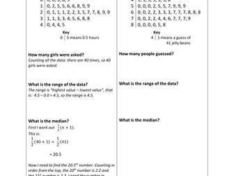 Step by step guide to using stem-and-leaf diagrams