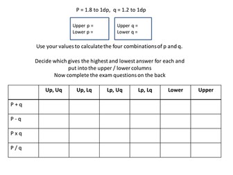 Bounds and Approximation Activity A3