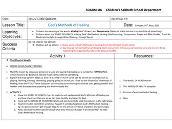 God's Methods of Healing