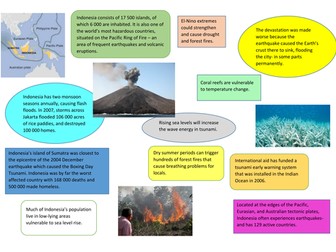 AS Level - World at Risk - Vulnerability in Indonesia