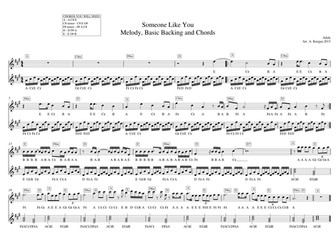 Someone Like You - Melodic Lead Sheet