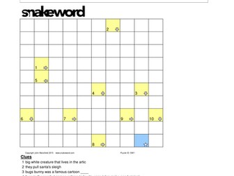 Snakeword Puzzle - Tutorial (Getting Started)