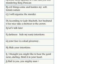 Macbeth: Act 1,scene 5 