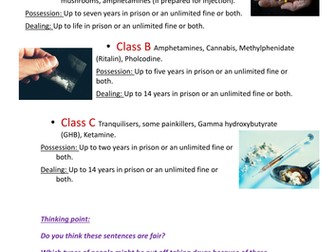 Yr 9 PSHE SOW on drugs