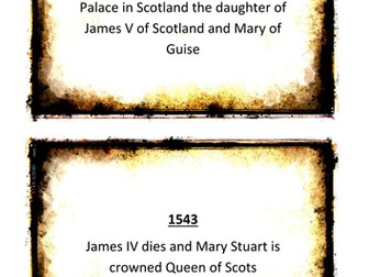 Mary Queen of Scots Timeline