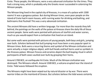 Greek Mythology and Context: Theseus and the Minotaur