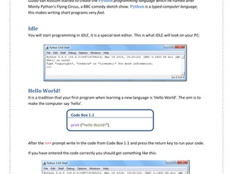 Introduction to Python Programming