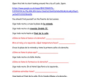 Spanish directions with Google street view