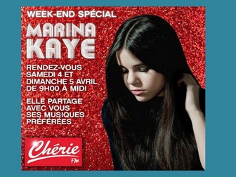 French singer: Marina Kaye