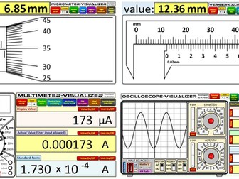 A-level Physics Measuring Instruments Simulator Pack