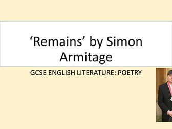  AQA GCSE English Literature: Remains by Simon Armitage