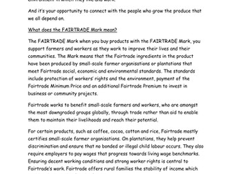 Fair Trade / Chocolate / Brazil rainforest