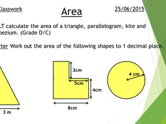 Area of shapes