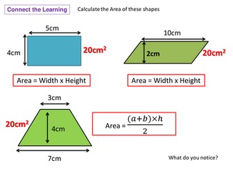 Areas of Triangles and Compound Shapes