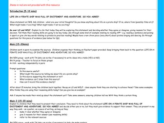 Life on a Pirate Ship -  Investigation