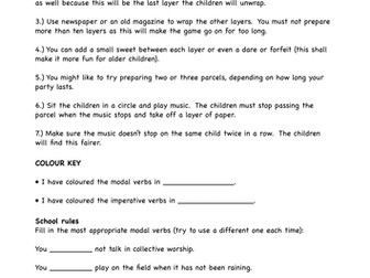 Modal verbs in instructions
