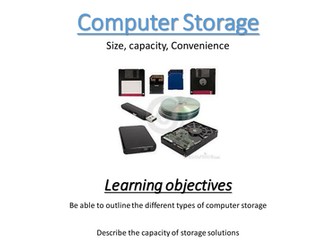 Computer storage - GCSE computer science