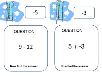 Negative Number Trail - Add and Subtract