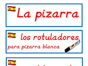 Spanish classroom label