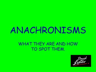 Anachronisms