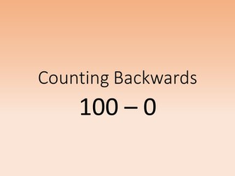 Counting backwards 100-0