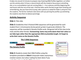 DNA Profiling - Paternity Mystery